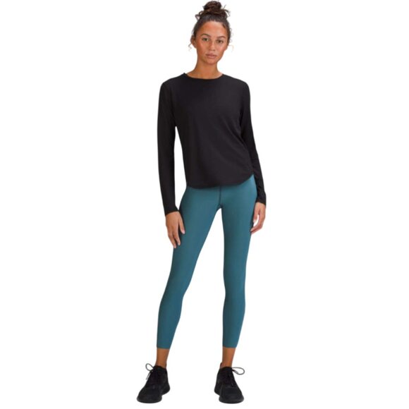 Lululemon Base Pace High Rise Tight Leggings Womens 4 Green Jasper 25" Inseam - Picture 1 of 12
